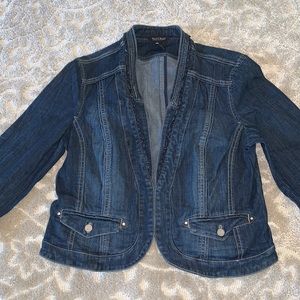 White House Black Market Jean Jacket - Size 14 - Dark denim